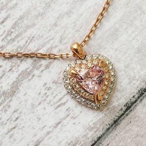 Swarovski Pink Heart Necklace